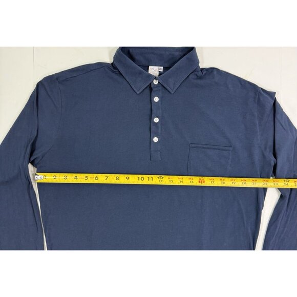 State Liberty Shirt Mens Size 2XL Long Sleeve Button Front Stretch Navy Blue - Picture 10 of 11